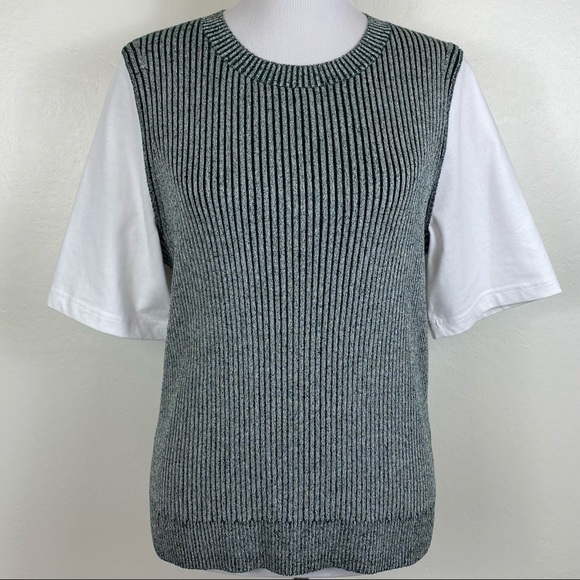 COS Ribbed Sweater Tee Shirt - Picture 1 of 8